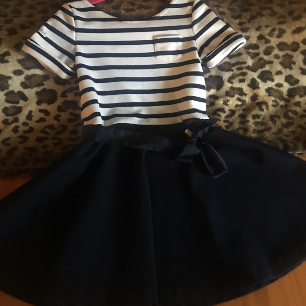 POLO DRESS NAVY BLUE & WHITE👗